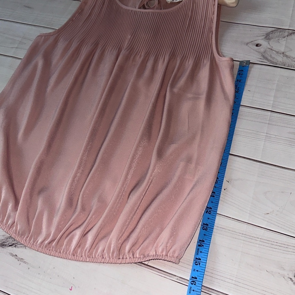 M.S.S.P. Elegant Pink Sleeveless Top Medium Office Formal Church Layering - Picture 4 of 5